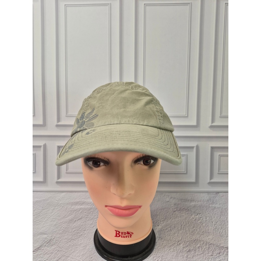 Kuhl Hiking Hat Strapback Outdoor Trail 5 Panel Cap Floral Lightweight Green